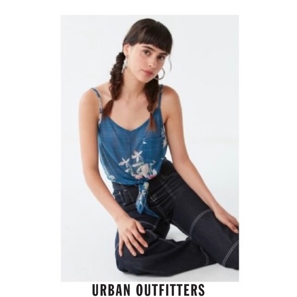 UO - quinn tie front cami